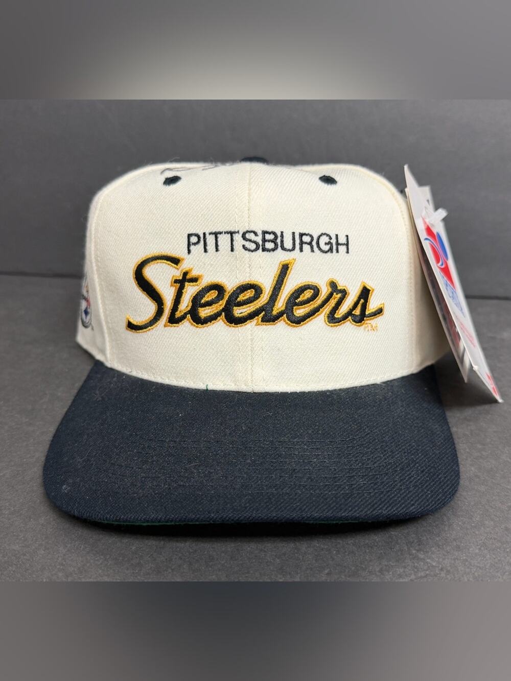 NWT VTG Pittsburgh Steelers 90s Sports Specialties Script Hat Kordell Stewart